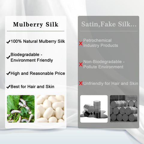 ZIMASILK 100% Pure Mulberry Silk Pillow Cases for Hair and Skin, Queen