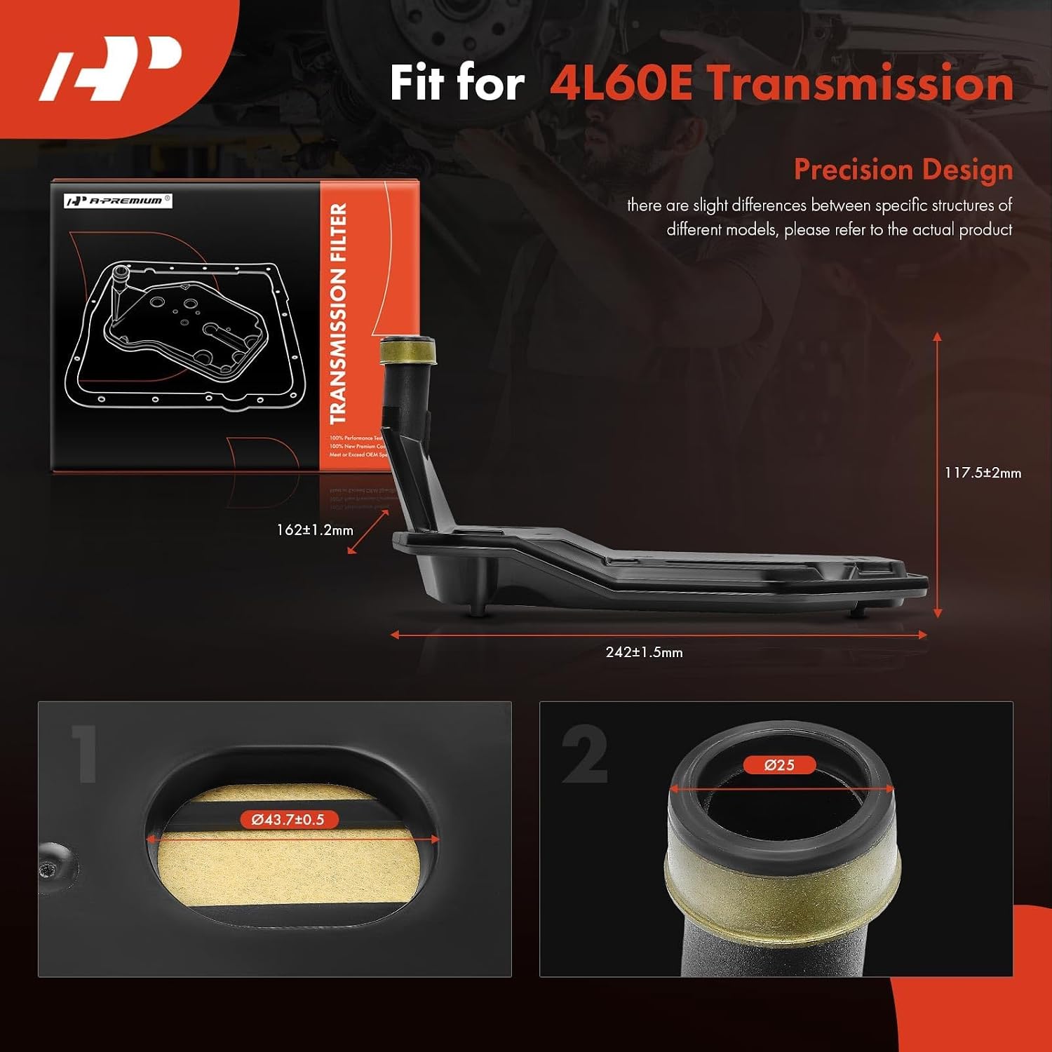 A-Premium Automatic Transmission Fluid Filter with Pan Gasket
