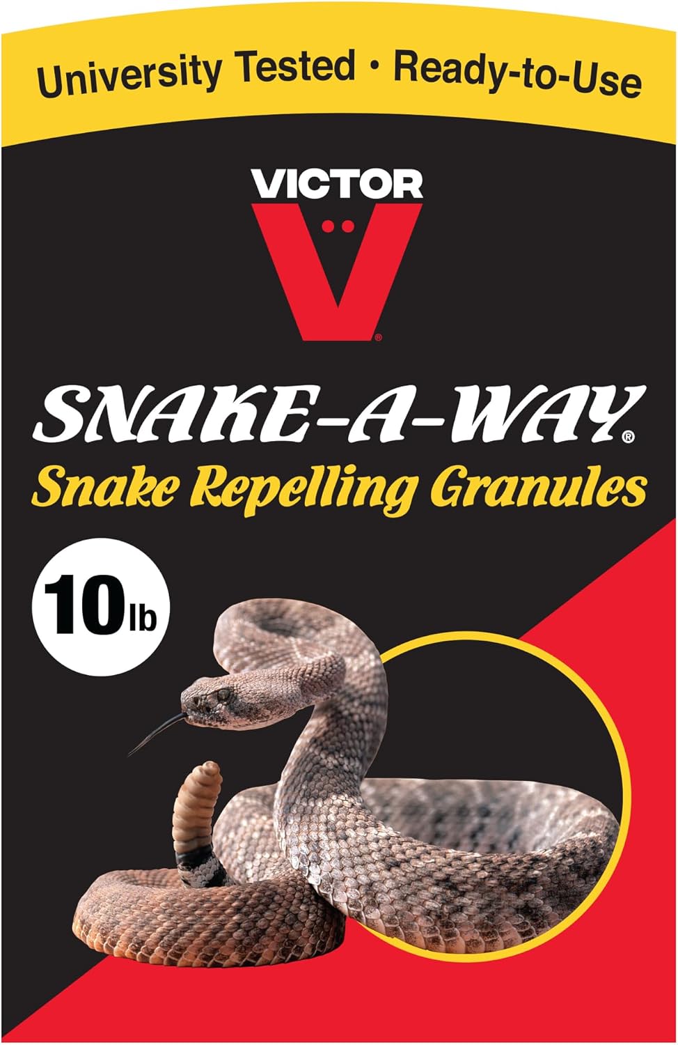 Victor Snake-A-Way Outdoor Snake Repellent Granules for Yard, 10 lb Bag