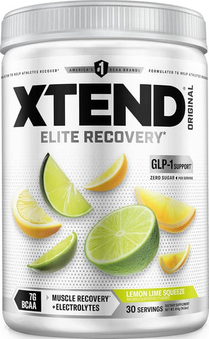 Xtend Original BCAA Powder with Zero Sugar, Lemon Lime Squeeze, 30 Servings