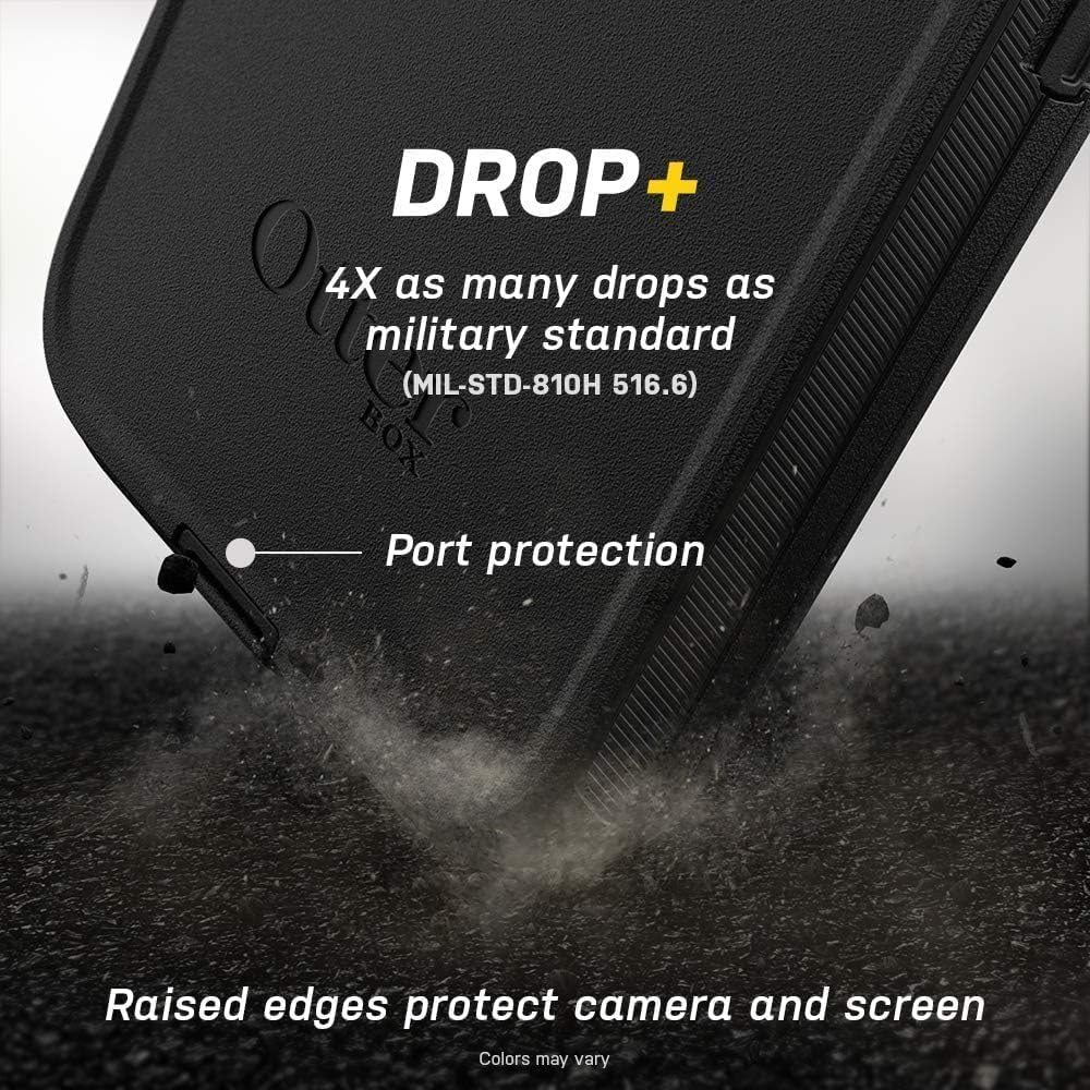 OtterBox Defender Series Screenless Edition Case for iPhone 12 & iPhone 12 Pro (Only) - Holster Clip Included - Non-Retail Packaging - Forest Ranger (Green)