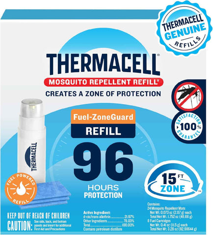 Thermacell Fuel-ZoneGuard Mosquito & Multi-Insect Repellent Refills, 96-Hr