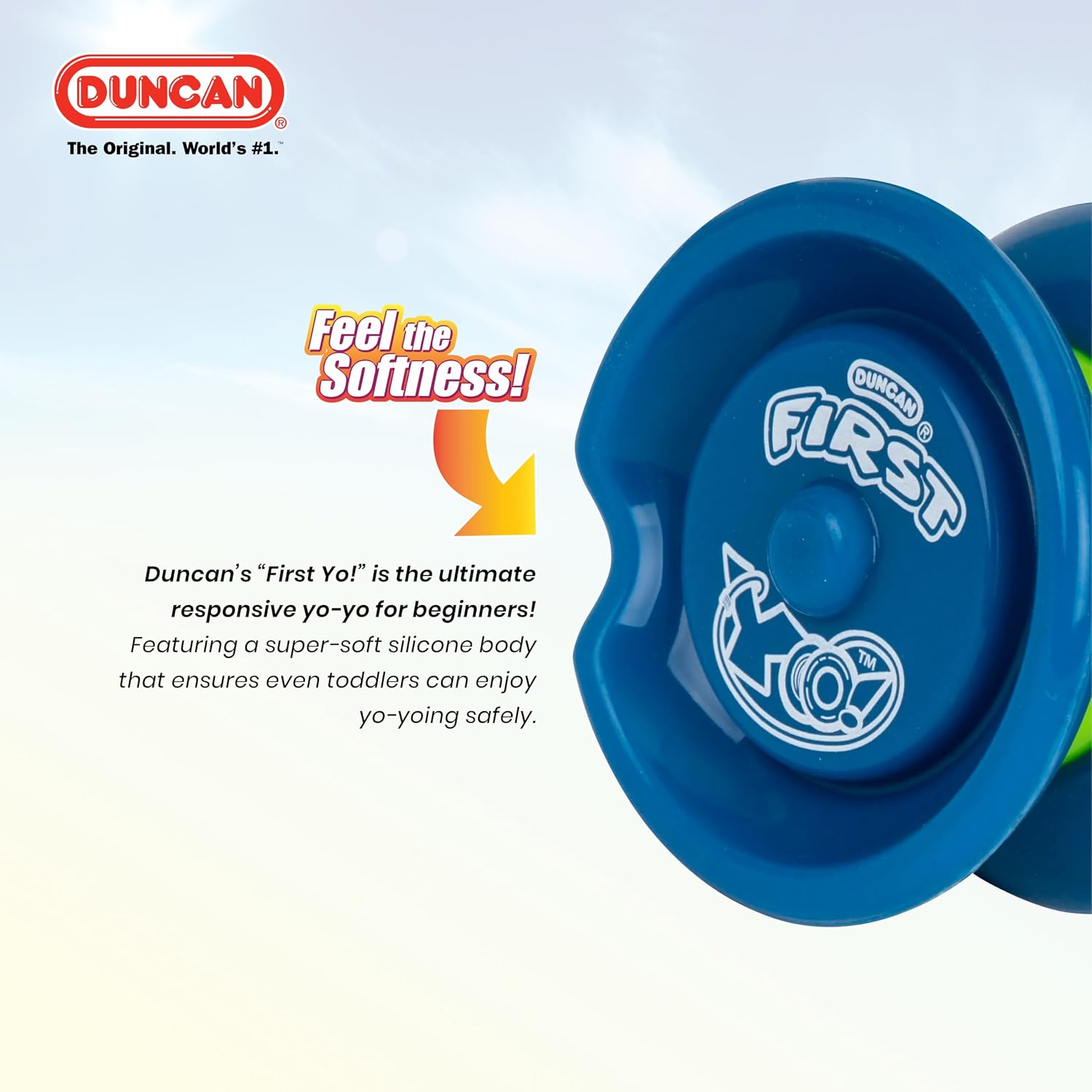 Duncan Toys First Yo! Responsive Beginner Yo-Yo for Kids, Purple/Yellow