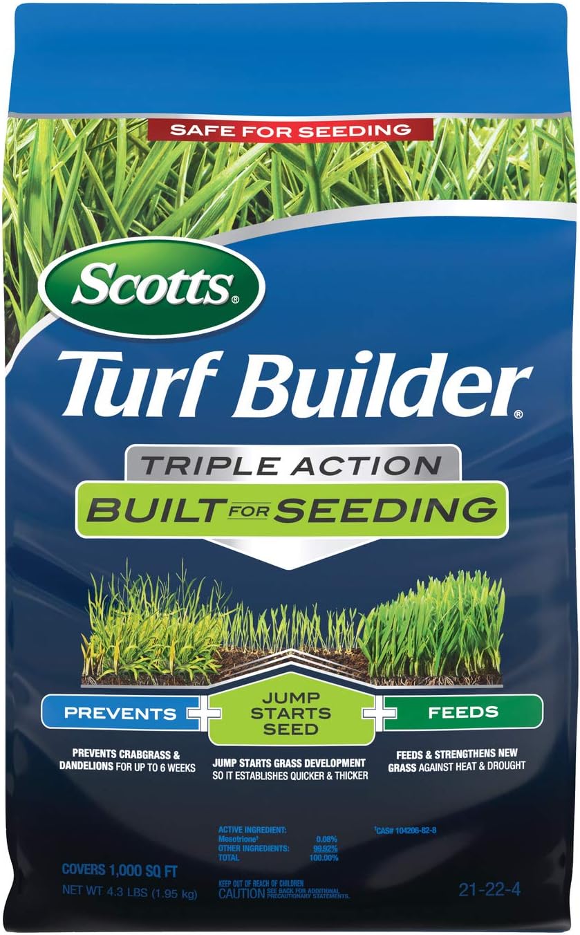 Scotts Turf Builder Triple Action Built for Seeding, 4.3 lbs.