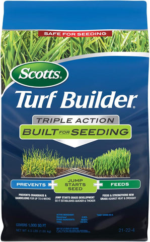 Scotts Turf Builder Triple Action Built for Seeding, 4.3 lbs.