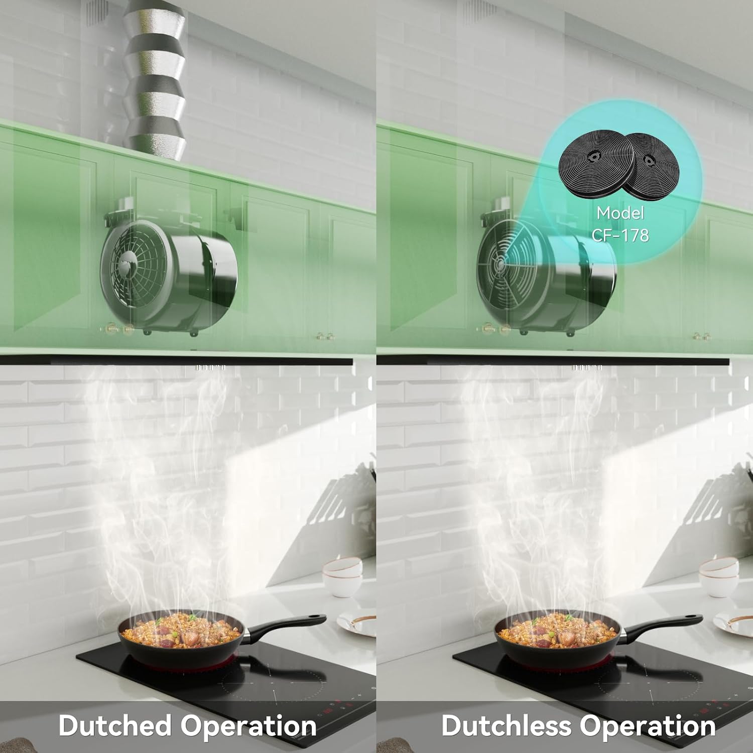 magicplux 30 in Built-in Range Hood Convertable with 600CFM Suction