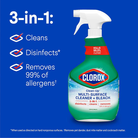 Clorox Clean-Up Multi-Surface Cleaner with Bleach, 32 fl. oz., Pack of 3