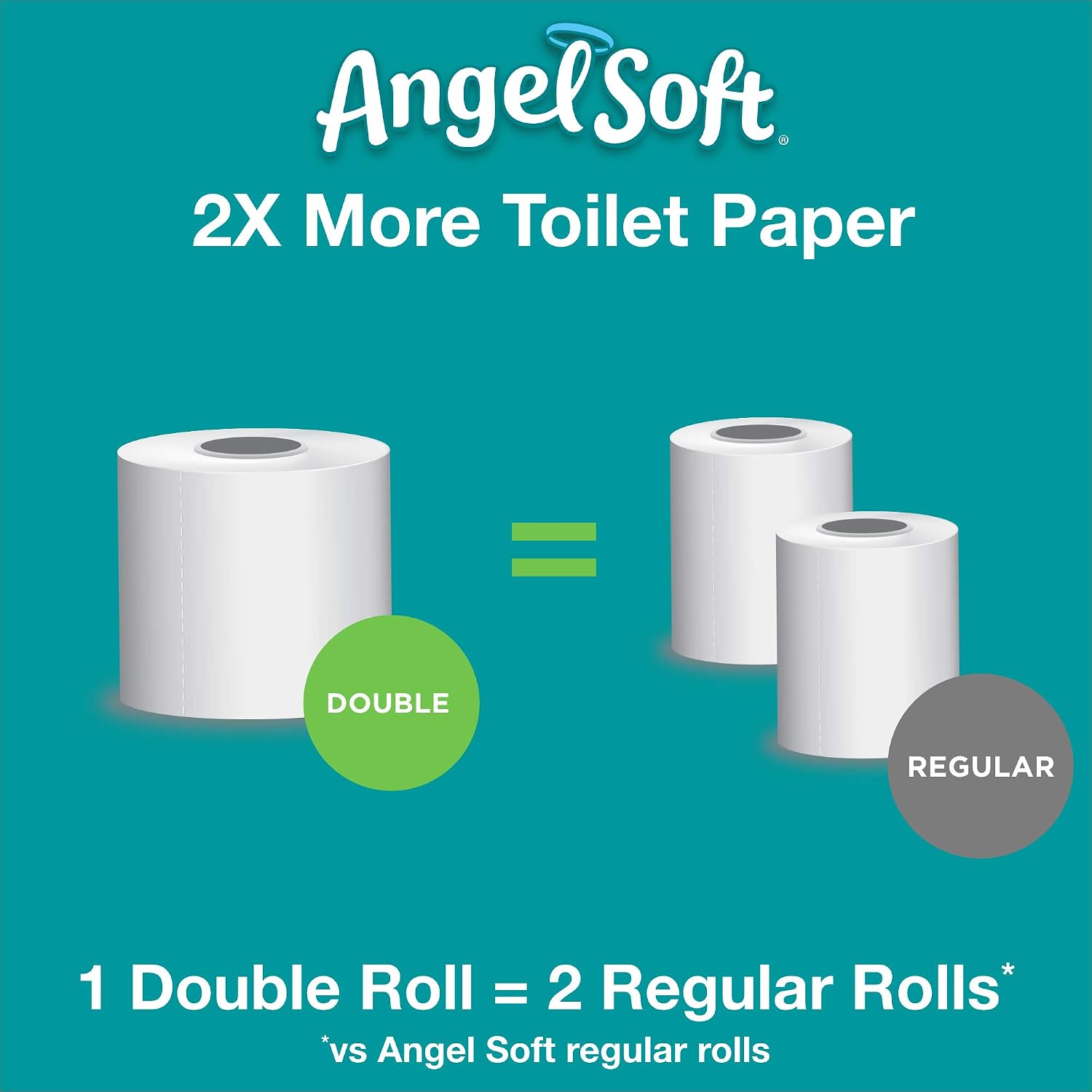 Angel Soft Toilet Paper, Lavender Scent, 12 Double Rolls, 12 = 24 Regular Rolls (Packaging May Vary)
