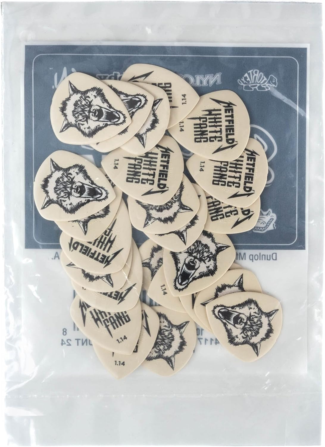Jim Dunlop Hetfield's White Fang™ Custom Flow® Pick 1.14MM - 24 Pack