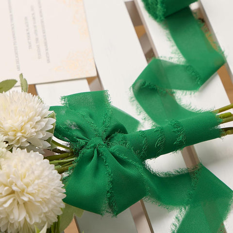 Green Chiffon Ribbon, 1.5" x 21 Yd