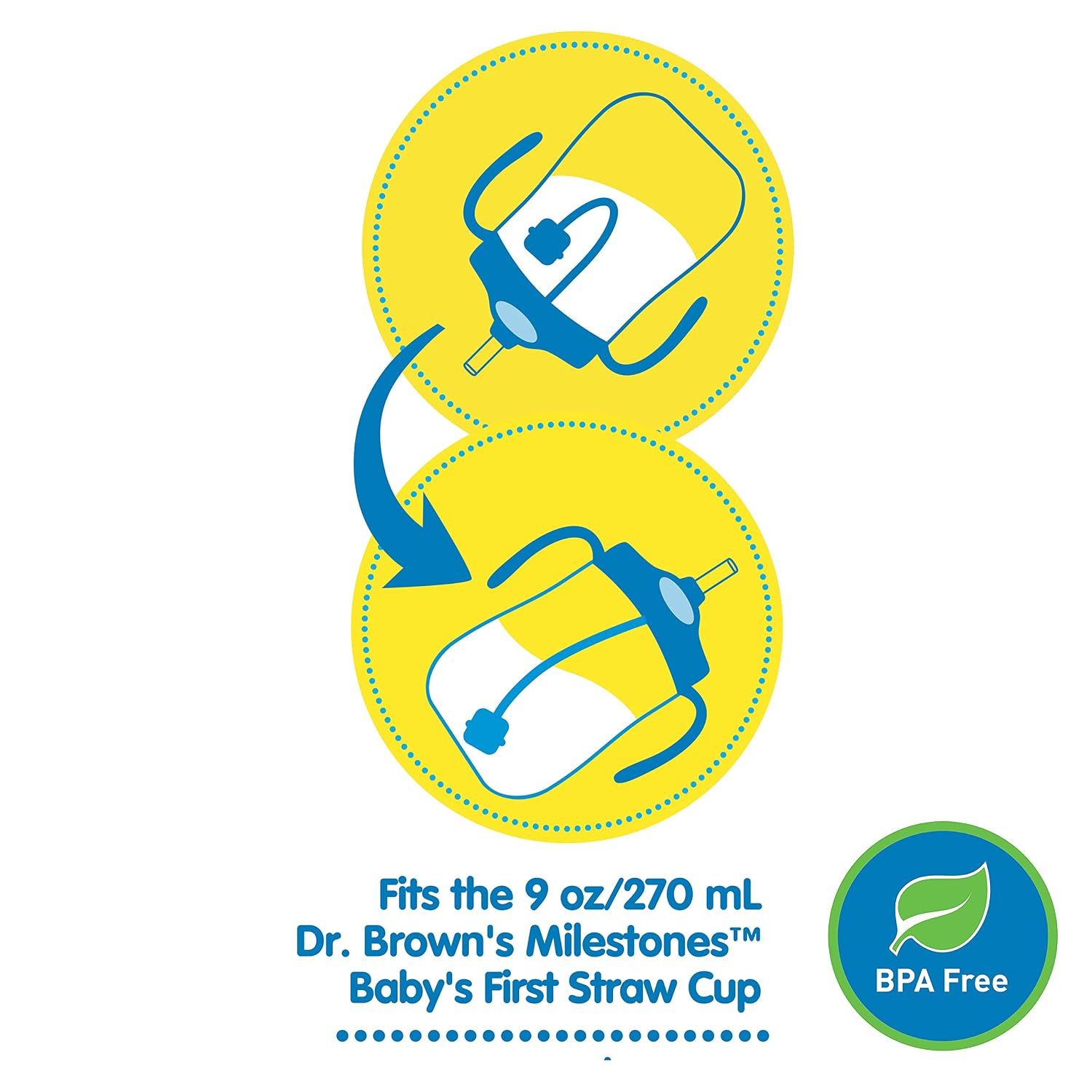 Dr. Brown's Baby's First Straw Cup Straw Replacement Kit