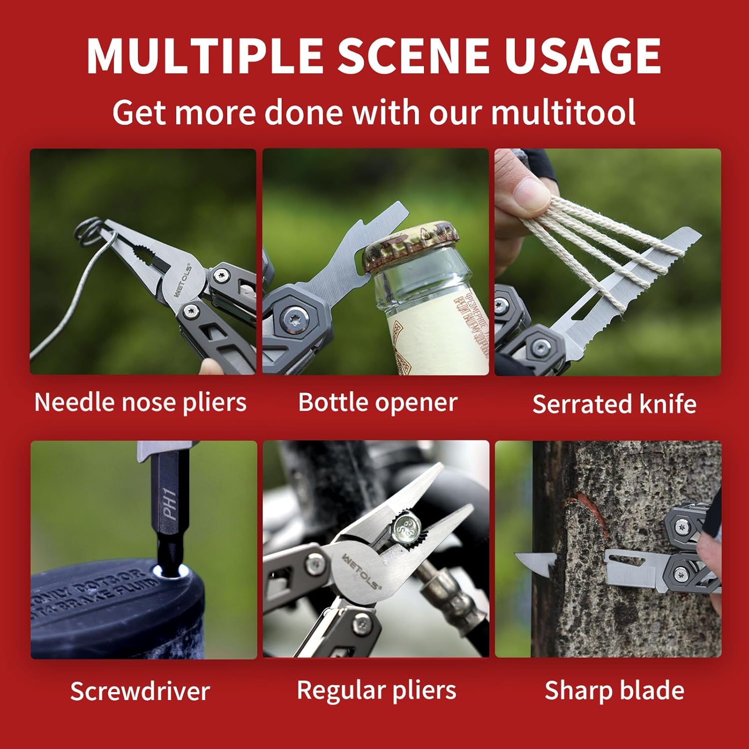 Stocking Stuffers Christmas Gift for Men Dad Him, 21-in-1 Multitools with Pocket Knife
