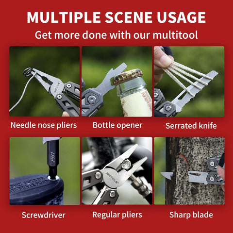 Stocking Stuffers Christmas Gift for Men Dad Him, 21-in-1 Multitools with Pocket Knife