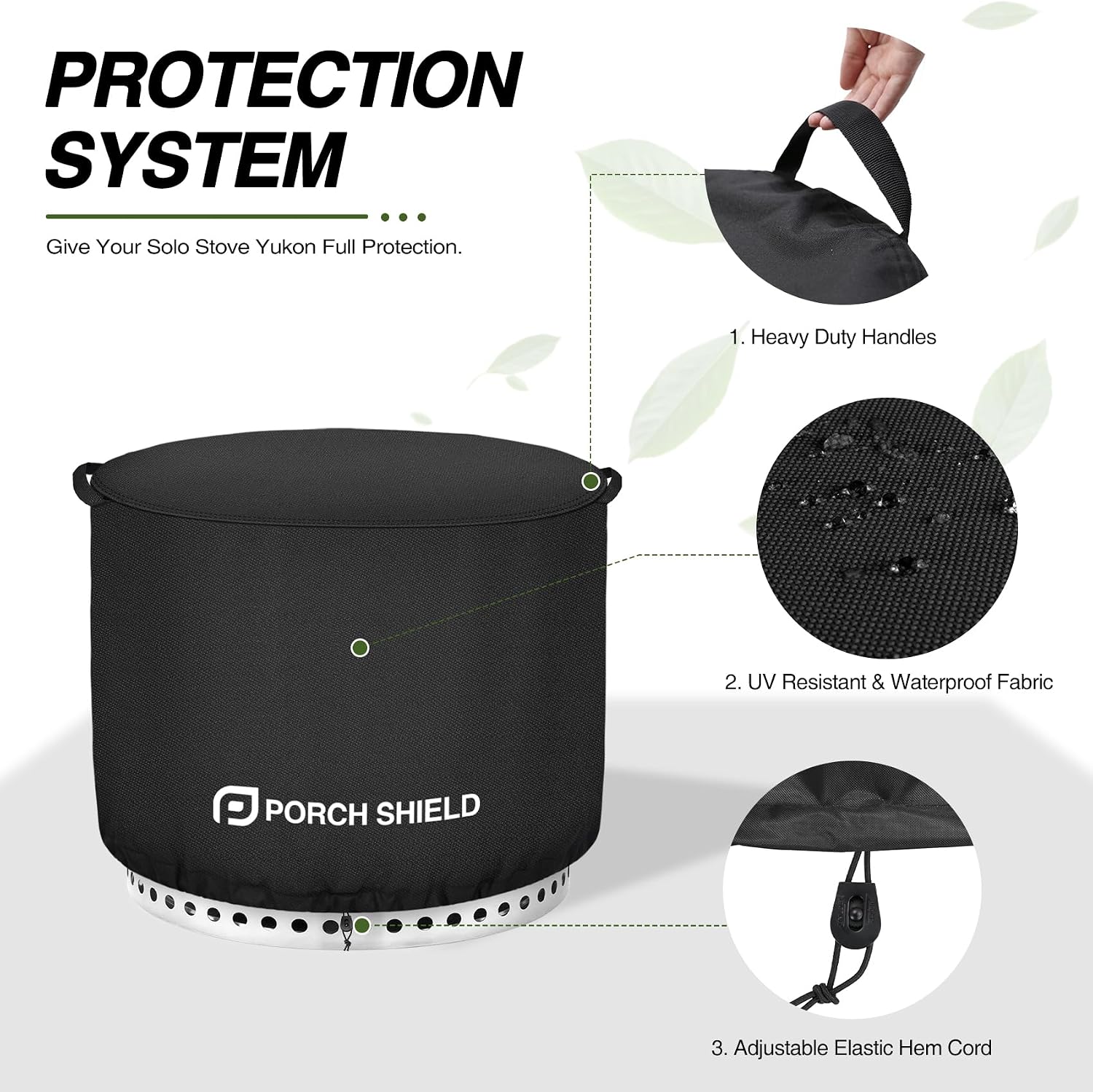 Porch Shield Waterproof Round Solo Stove Bonfire Cover 22 inch