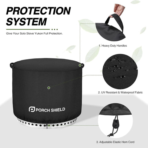 Porch Shield Waterproof Round Solo Stove Bonfire Cover 22 inch