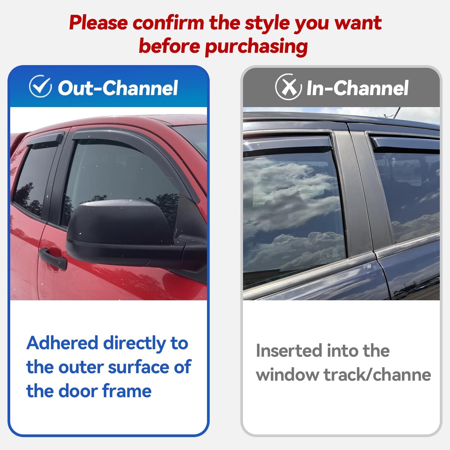 Window Visors Rain Guards for 1998 1999 2000 2001 2002 Honda Accord Sedan