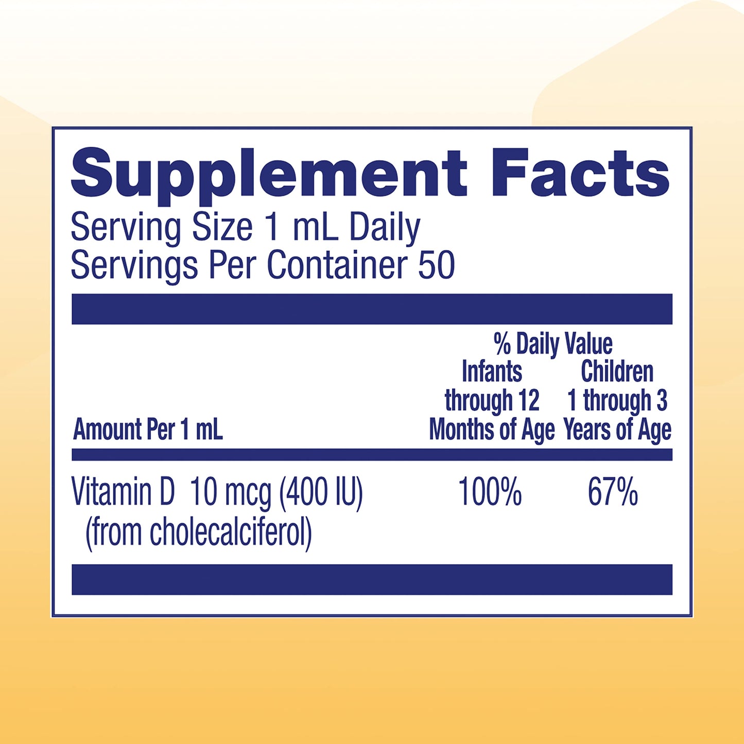 Enfamil D-Vi-Sol Vitamin D Supplement Drops 50 mL (Packs of 5)