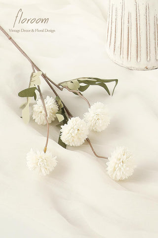 Floroom 9pcs Taupe Beige Mix Faux Silk Mums Artificial Flowers, Bulk Fake Small Mini Chrysanthemums with Stems for DIY Wedding Centerpieces Floral Arrangements Vase Fillers Home Decorations
