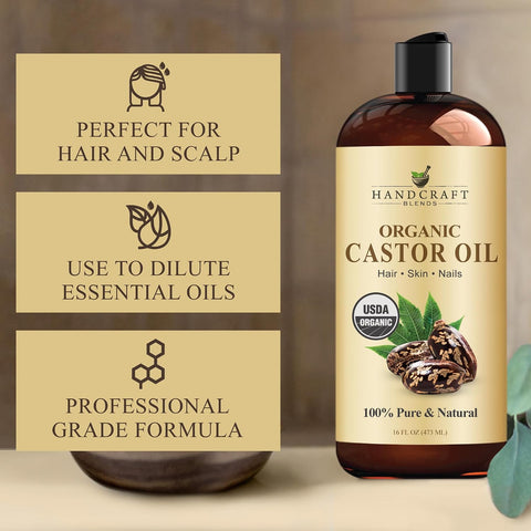 Handcraft Blends Organic Castor Oil - 16 Fl Oz