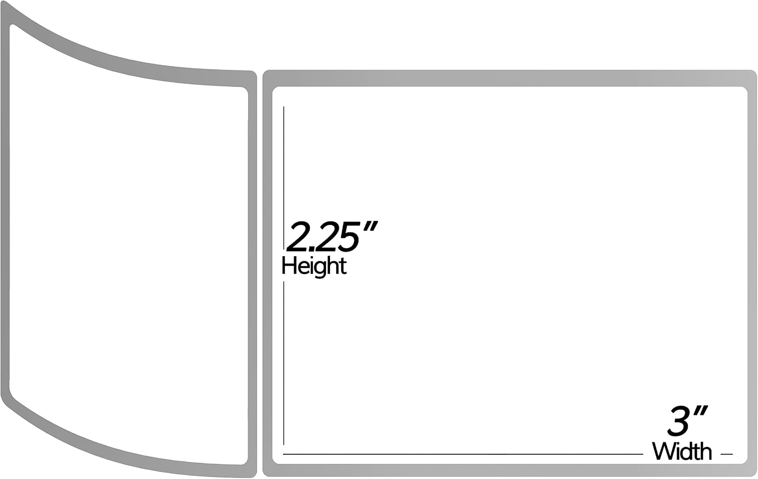 Direct Thermal Labels, 2.25" x 3", 5000 Count (10 Rolls of 500)