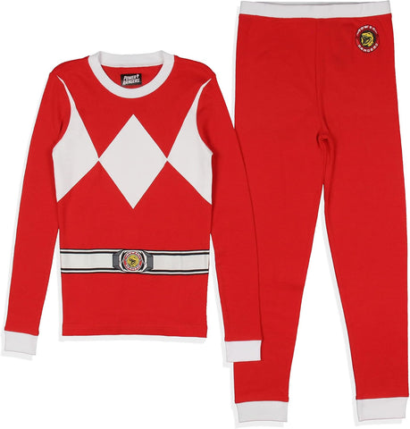 INTIMO Mighty Morphin Power Rangers Boys' Classic Character Costume Sleep Pajama Set