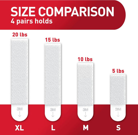 Command Large (15 lb) Picture Hanging Strips, 20 Pairs (40 Strips)