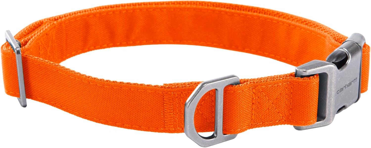 Carhartt Field Nylon Dog Collar Hunter Orange Medium