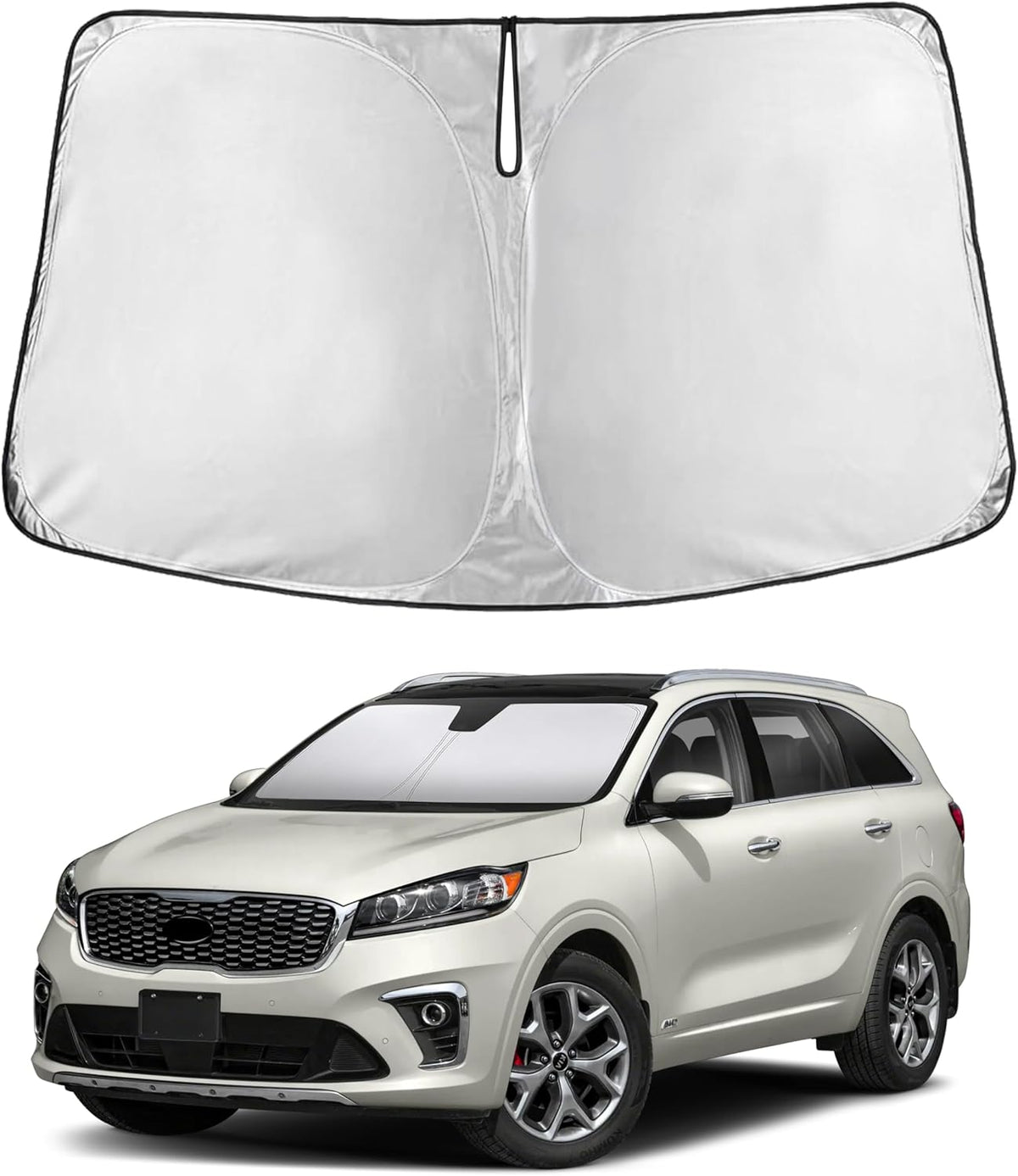 EcoNour Windshield Sunshade Compatible for Kia Sorento 2016-2018 2019 2020