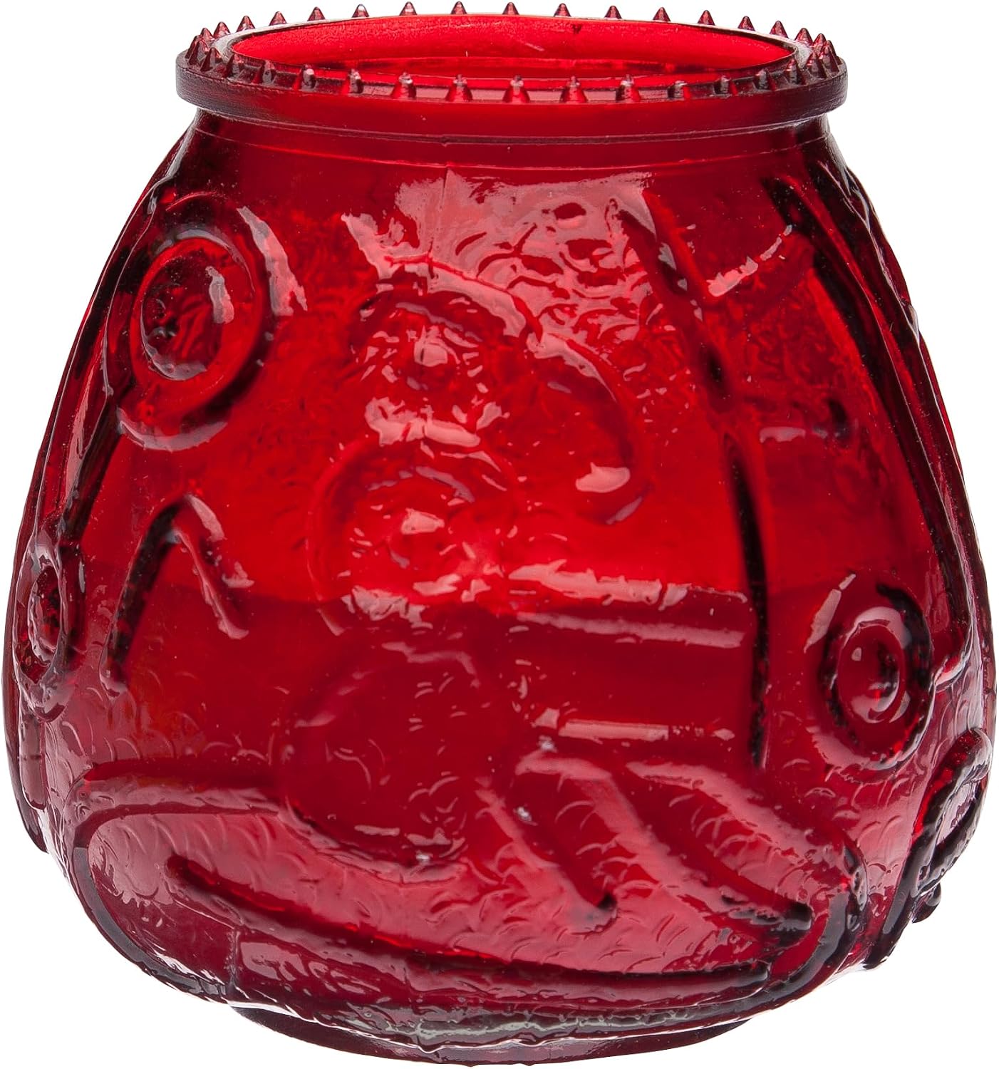 Sterno Euro-Venetian Wax Candles, 45-Hour Burn, Red, 6 Pack