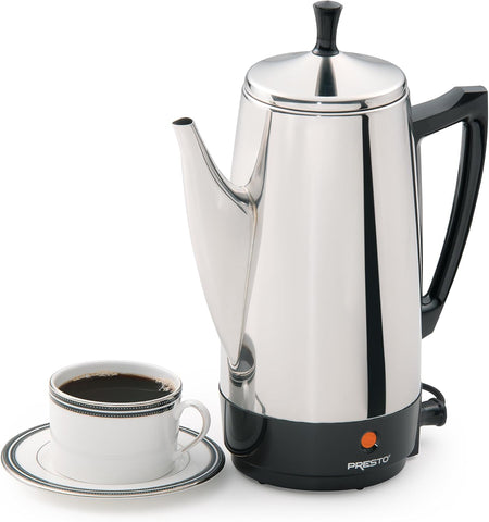 Presto 02811 Stainless Steel 12-Cup Electric Coffee Percolator