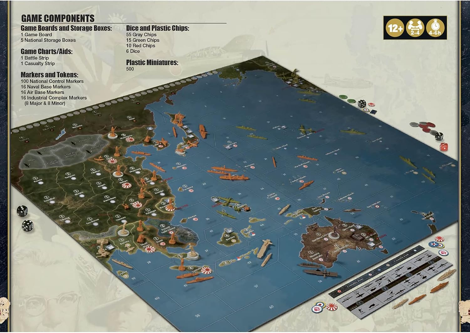Renegade Game Studios Axis & Allies 1940 Pacific 2nd Edition Board Game