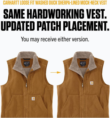 Carhartt Men's Washed Duck Mock-Neck Vest