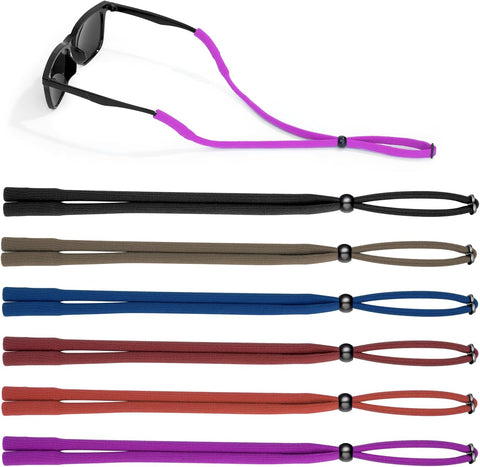 VOOGLASS Glasses Strap(6 PCS) Sports Eyeglass Strap,Adjustable Sunglasses Lanyard Neck Holders Cord Retainer for Men Women
