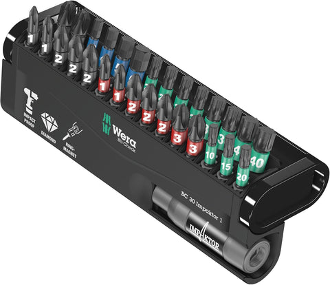Wera 05057690001 BIT-CHECK 30 IMPAKTOR 1 30 PIECES