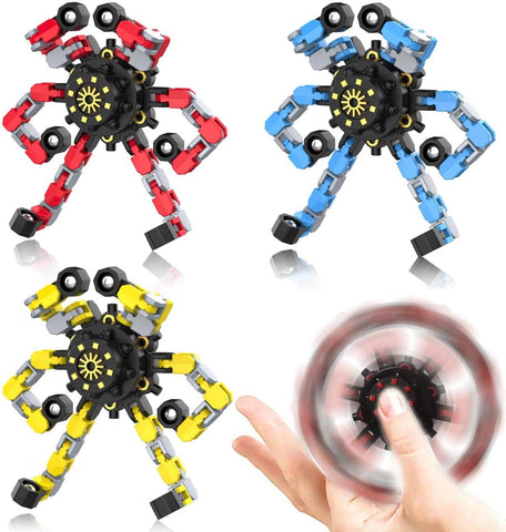 Transformable Fidget Spinners,3PCS Funny Sensory Fidget Toys for Kids