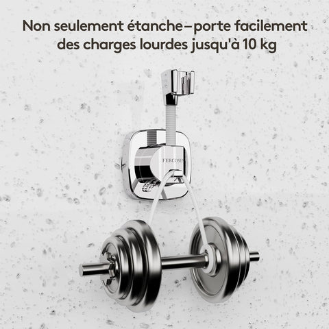 Shower Head Holder with Suction | 360° Swivel | Gray