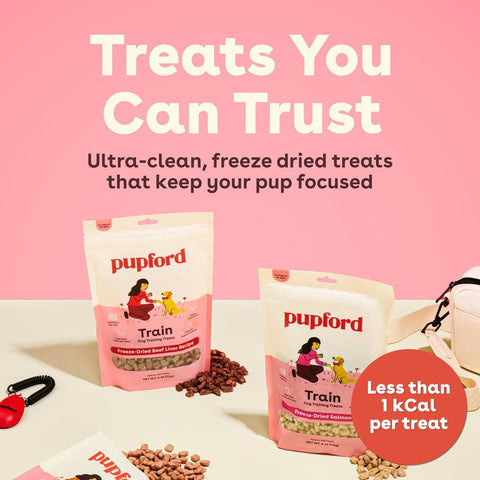 Pupford Freeze Dried Training Treats for Dogs & Puppies (Beef Liver, 4 oz)