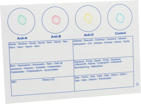Eldoncard Blood Typing Kit, 10 Test Pack