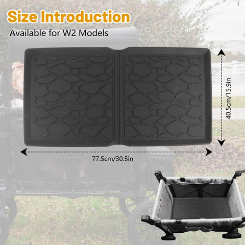 mumisuto All Weather Mat Wagon W4 Accessory, Compatible with Wonderfold Wagon W4 Made from TPE to Protect Wagon from Sand, Dirt, and Water(W2)