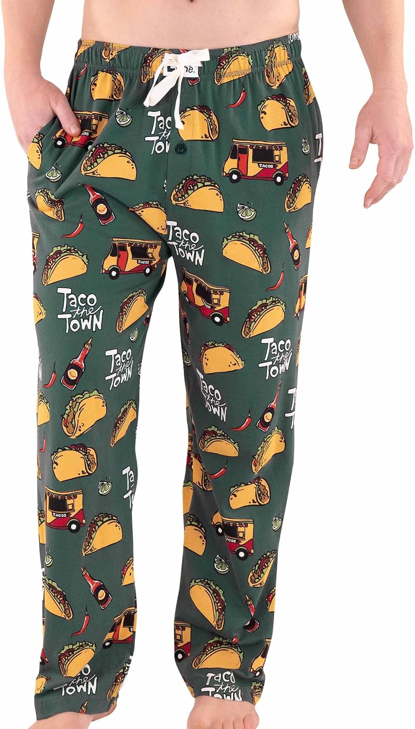 Lazy One Novelty Men's Pajama Pants, Pajama Bottoms for Men, Fishing PJ