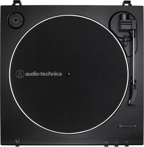 Audio-Technica AT-LP60X-BK Fully Automatic Belt-Drive Stereo Turntable, Black, Hi-Fidelity, Plays 33-1/3 and 45 RPM Vinyl Records, Dust Cover, Anti-Resonance, Die-Cast Aluminum Platter