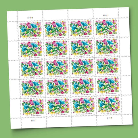 United States Postal Service Celebration Blooms (Sheet of 20) Forever Postage Stamps Scott #5849