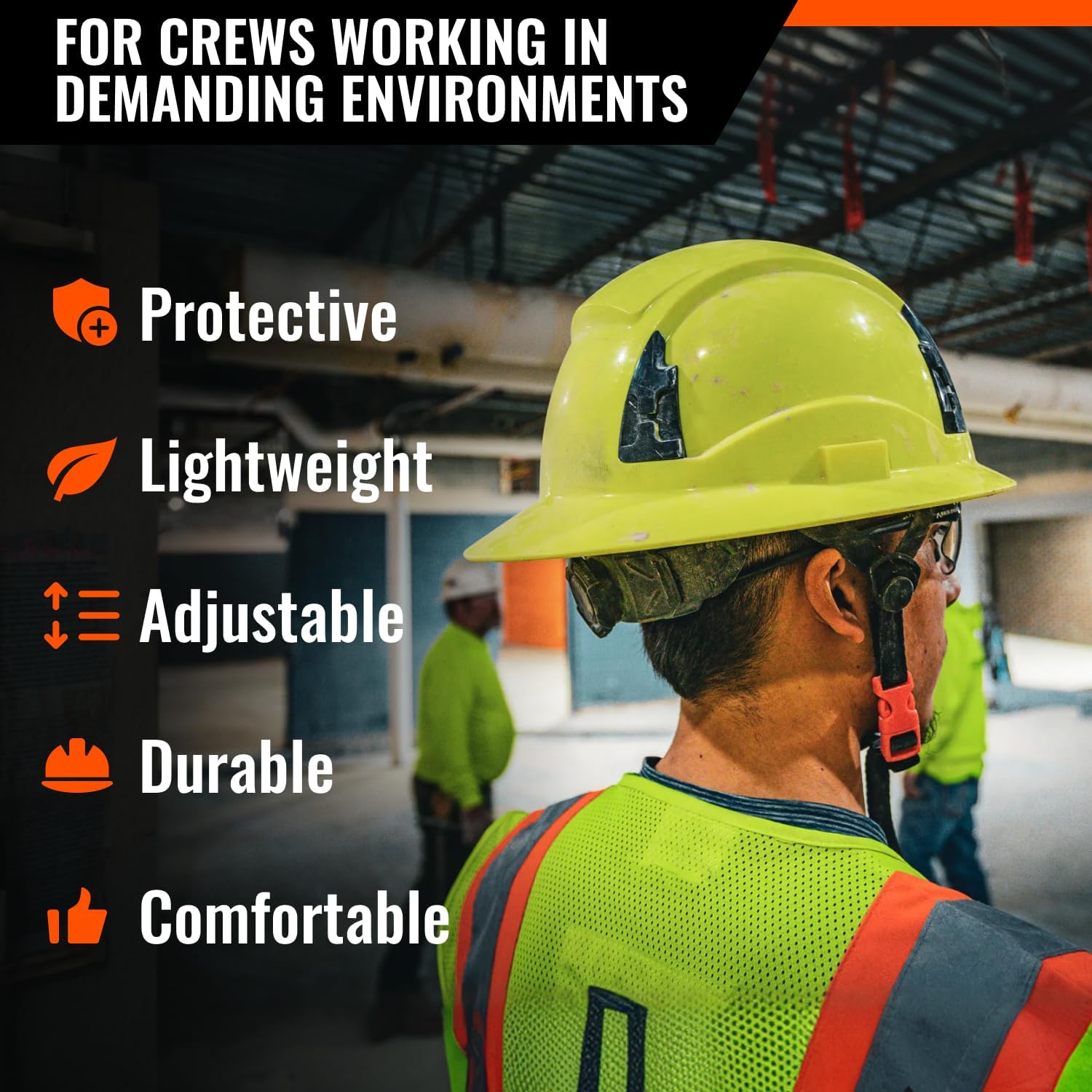 Malta Dynamics APEX Safety Helmets – Type 2 Class E, Full Brim, Non-Vented, Rated for 20,000 Volts and Top, Front, Back, and Side Impact Safety Hard Hat, OSHA and ANSI Compliant