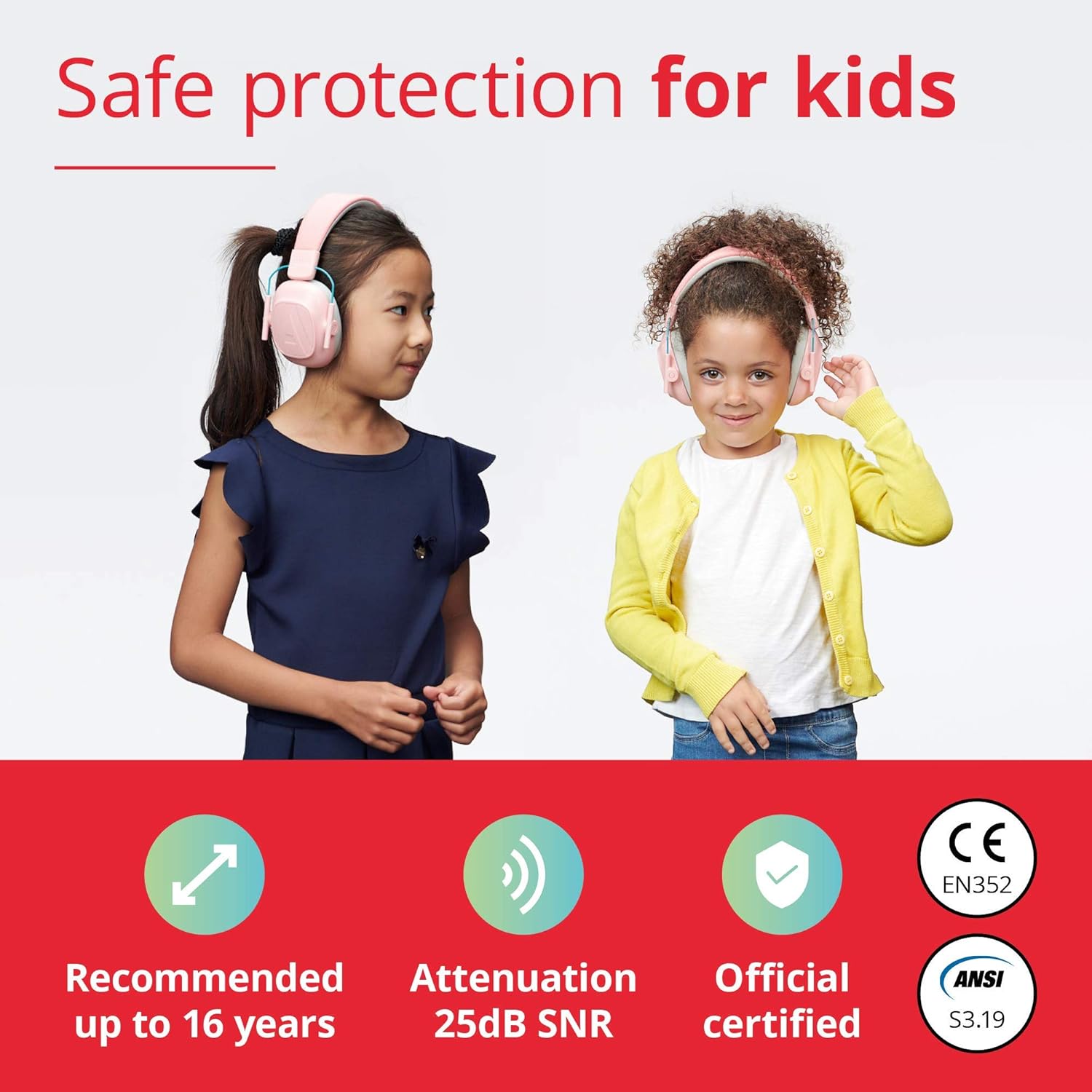 Alpine Muffy Kids Ear Muffs for Kids Ear Protection | 3-16 Years