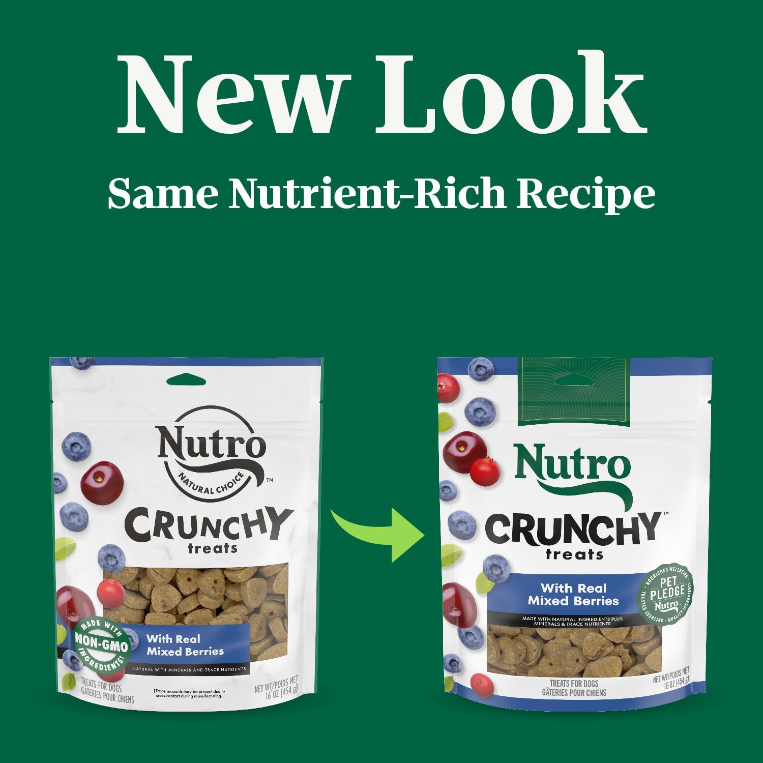 Nutro Crunchy Dog Treats with Real Mixed Berries, 16 oz