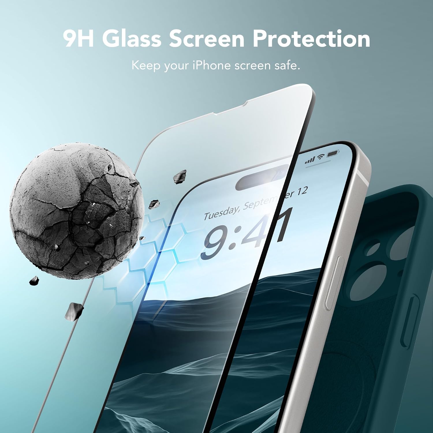 Magnetic for iPhone 13 Case Silicone Deep Blue
