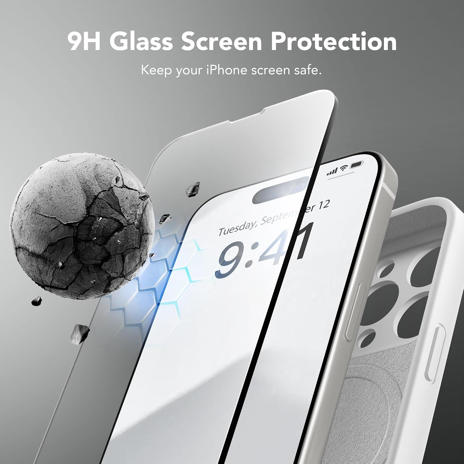 Magnetic for iPhone 15 Pro Max Case Silicone White