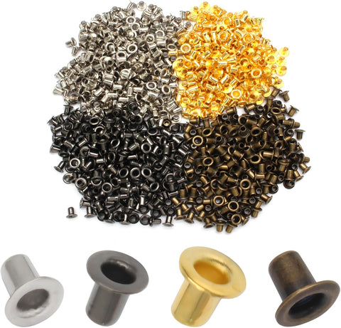 Litoexpe 800 Pcs 2mm Tiny Grommets Eyelets, Metal Grommet Kit Hole