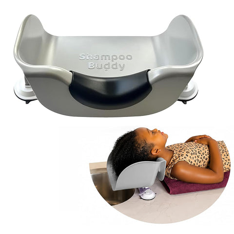 Shampoo Buddy Portable Hair Wash Basin for Kids, Toddlers & Teens, Grey