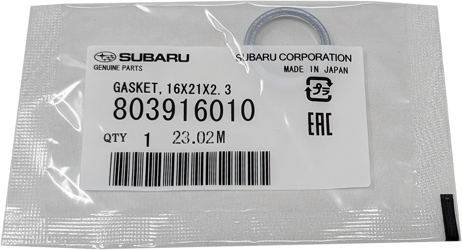 Subaru Engine Oil Filter & Crush Washer Kit (1, 2, 3, 6, 12 pks available) Outback Legacy Impreza Forester XV Crosstrek Ascent 15208AA21A 803916010 (1 Pack)